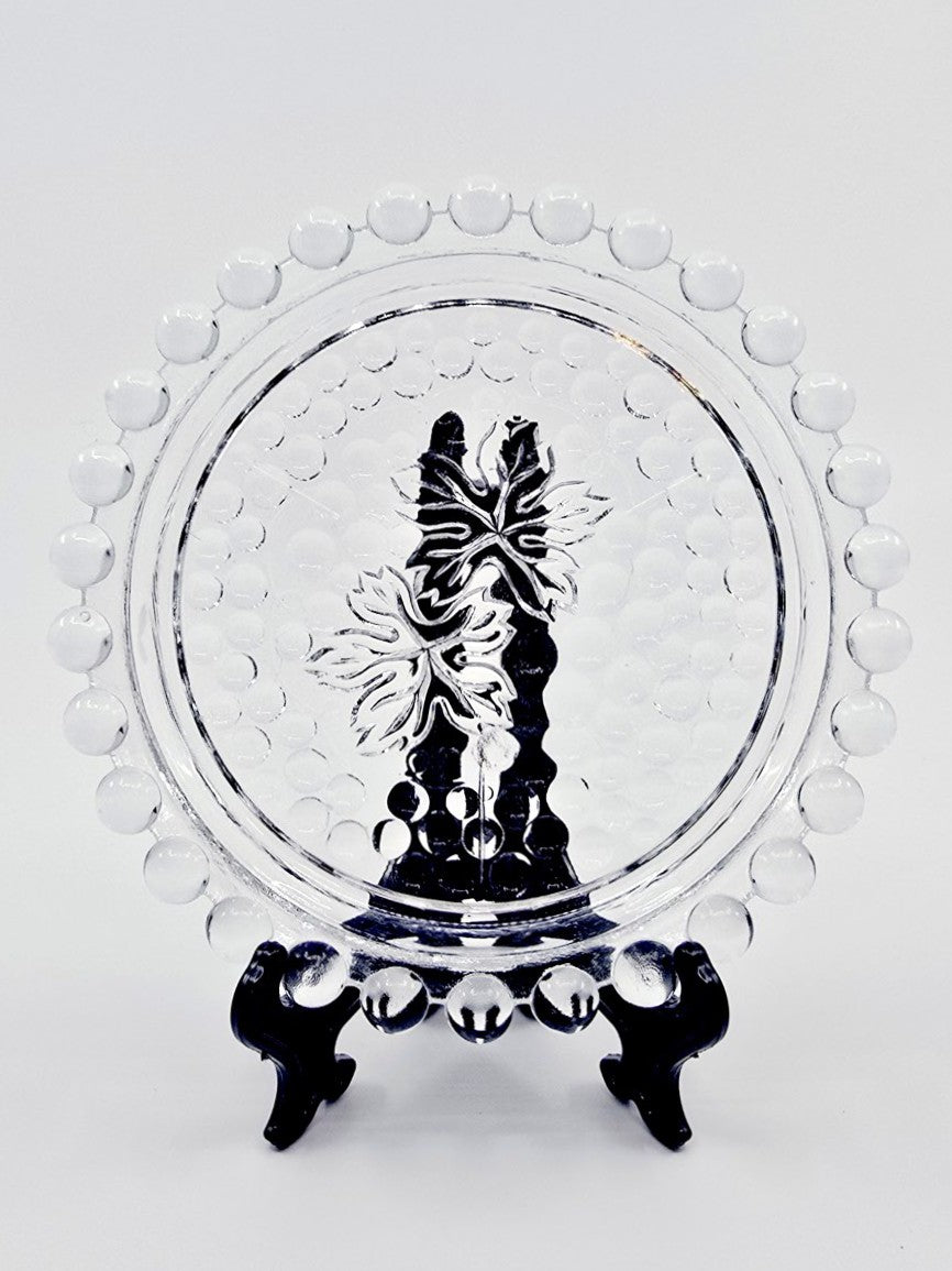 Dessous de bouteille en verre – Feuilles de vigne (1 pièce)