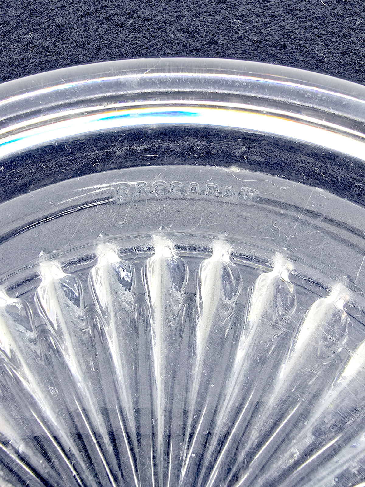 Dessous de bouteille Baccarat en cristal (2 pièces)