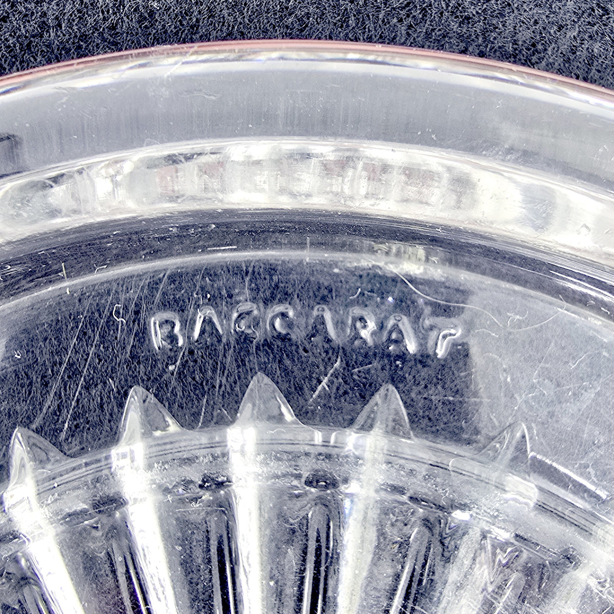 Dessous de bouteille Baccarat en cristal (2 pièces)