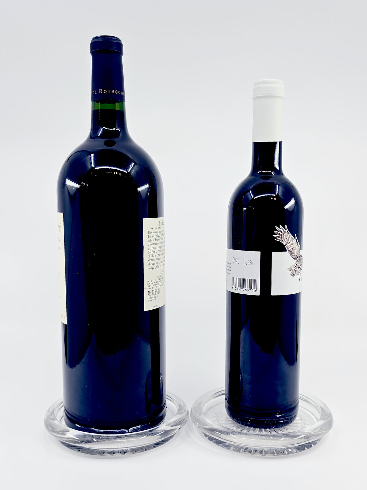 Dessous de bouteille Baccarat en cristal (2 pièces)