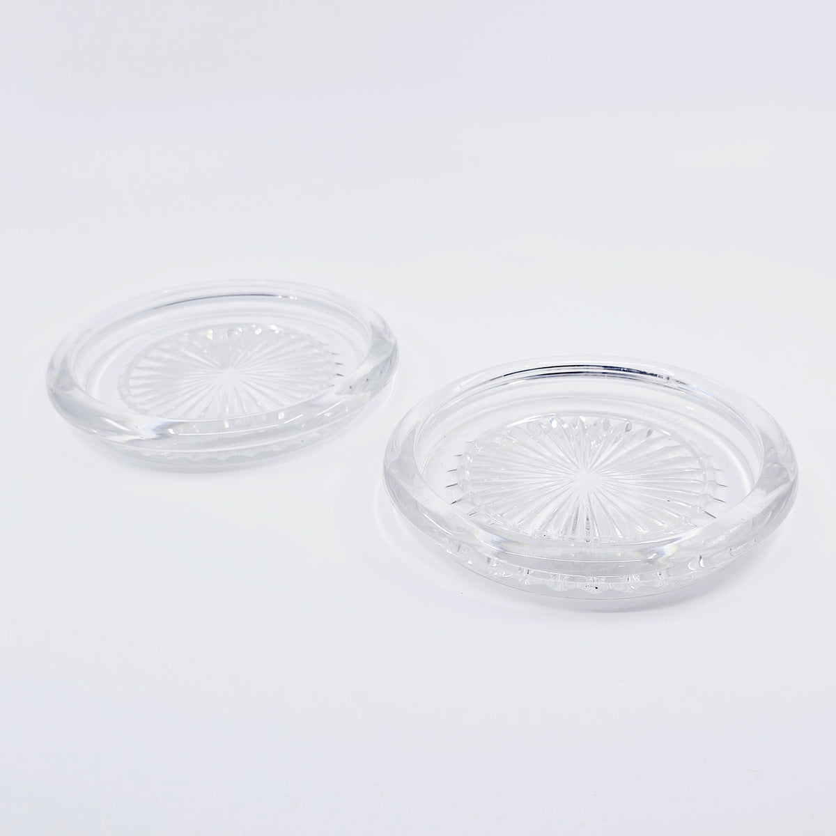 Dessous de bouteille Baccarat en cristal (2 pièces)