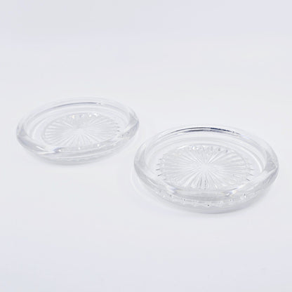 Dessous de bouteille Baccarat en cristal (2 pièces)