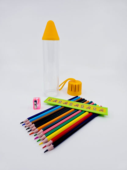 Crayon géant avec accessoires de coloriage (15 pièces)