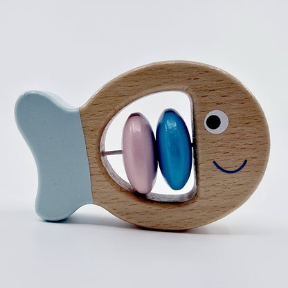 Hochet poisson en bois