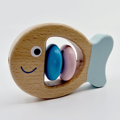 Hochet poisson en bois