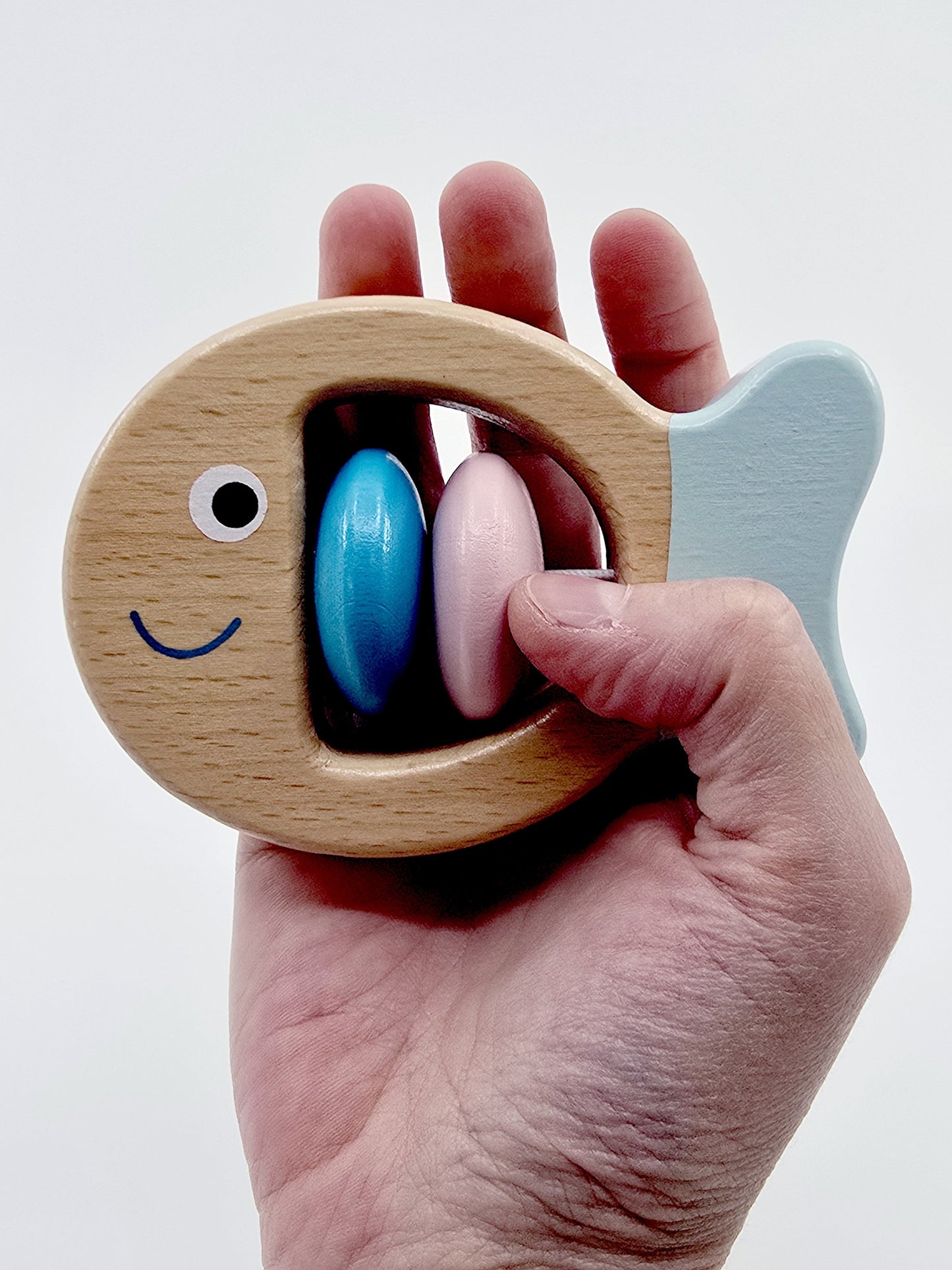 Hochet poisson en bois