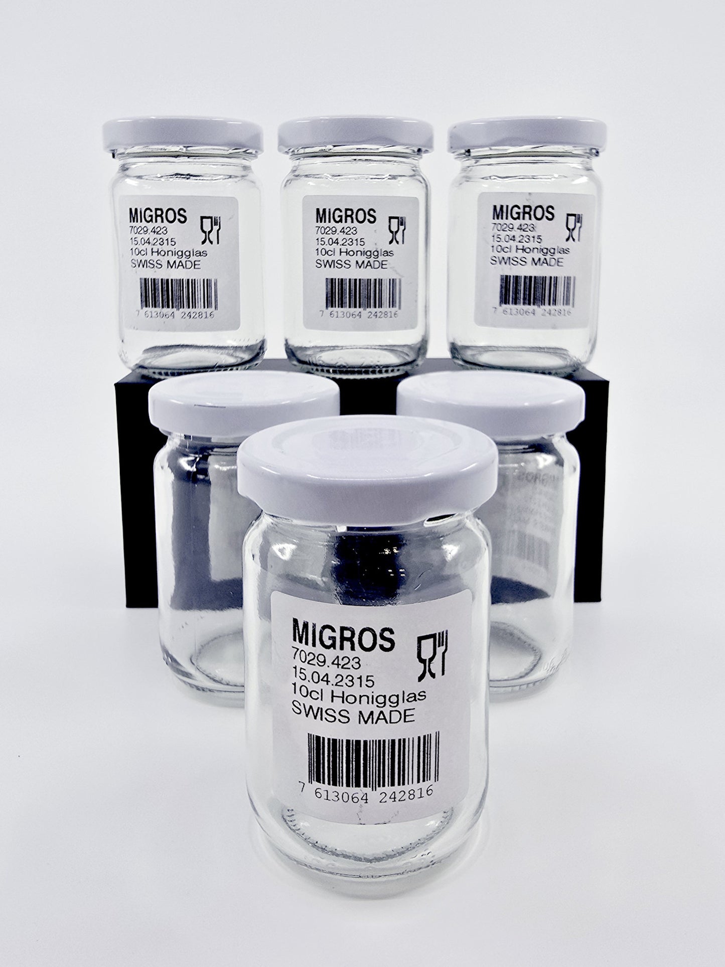 Bocaux en verre 10 cl (6 pièces)