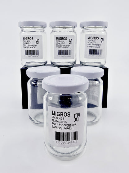 Bocaux en verre 10 cl (6 pièces)