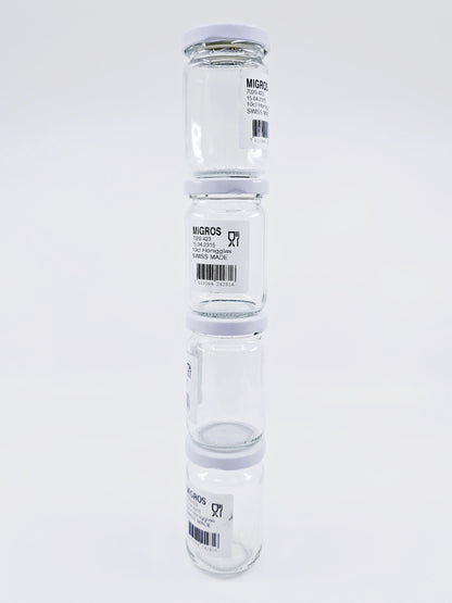 Bocaux en verre 10 cl (6 pièces)