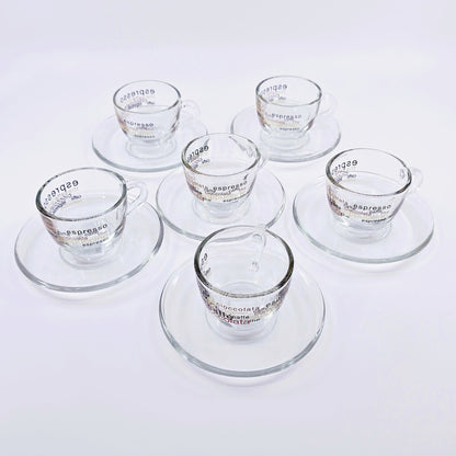 Tasses et sous-tasses Cioccolata (2x6 pièces)