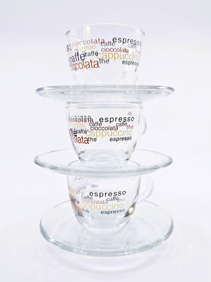 Tasses et sous-tasses Cioccolata (2x6 pièces)