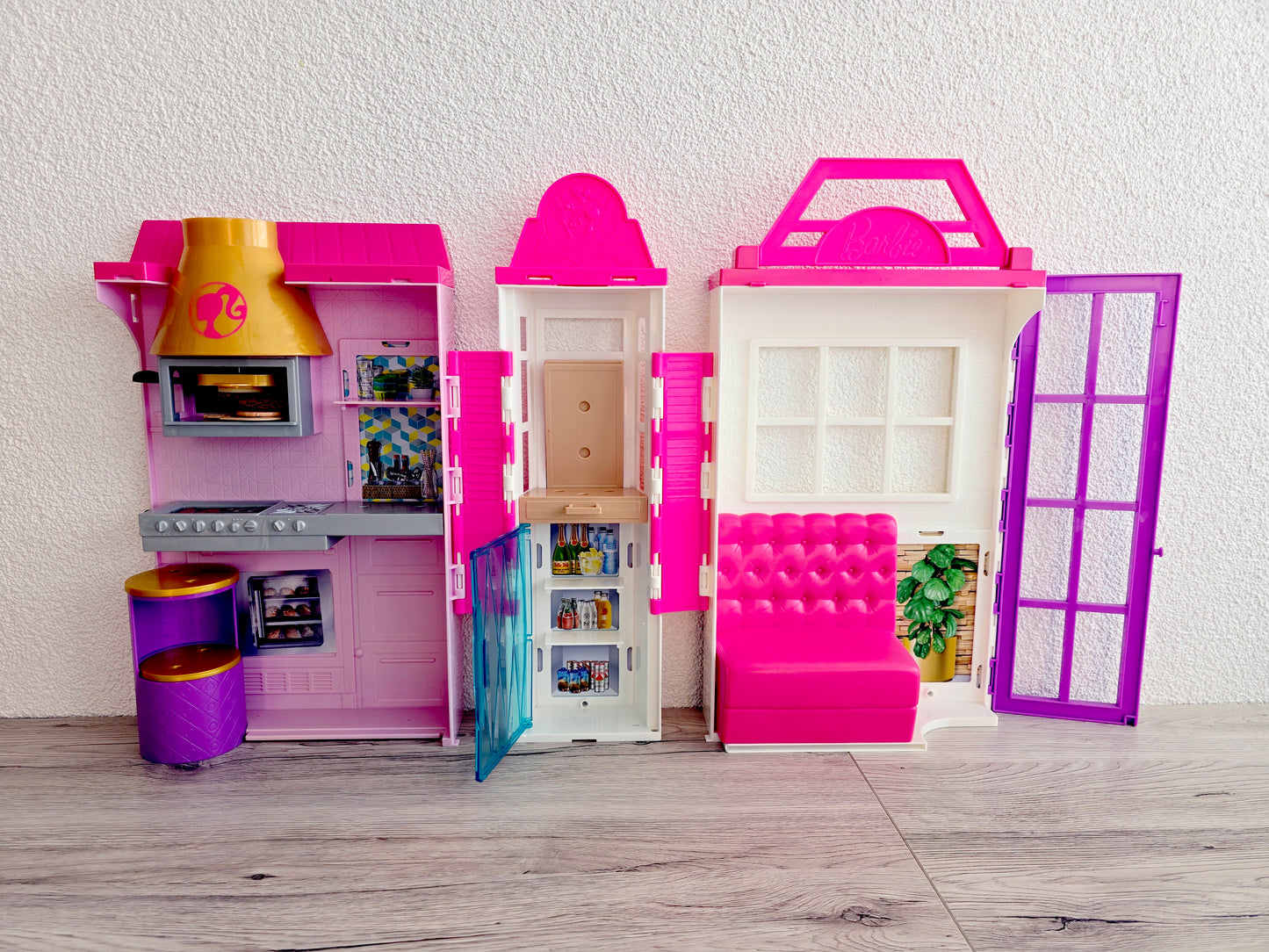 Maison de Barbie pliable (avec 2 poupées Barbie)