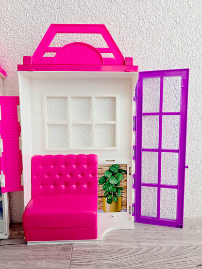 Maison de Barbie pliable (avec 2 poupées Barbie)