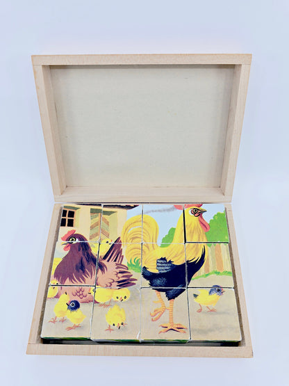 Puzzle cube – Les animaux de la ferme