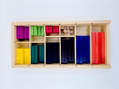 Bâtons de calcul Montessori en bois - Mondo