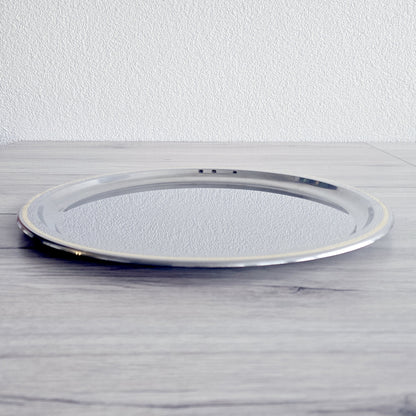 Trio de plats de service en inox