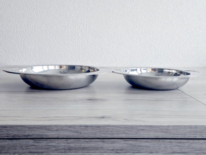 Duo de plats de service en inox