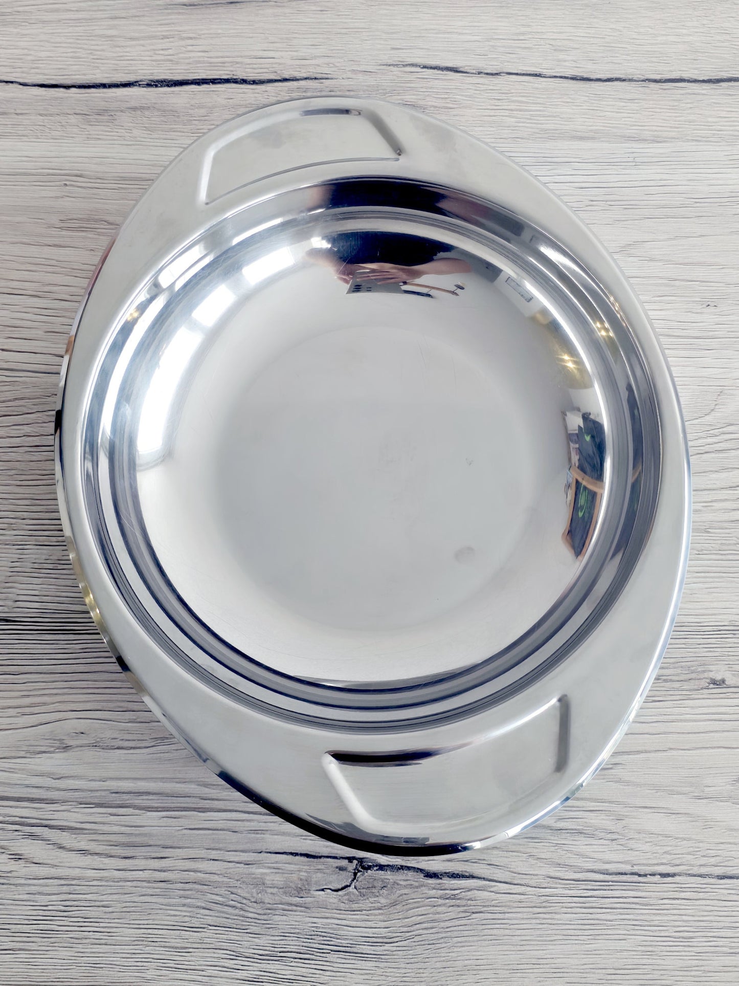 Duo de plats de service en inox