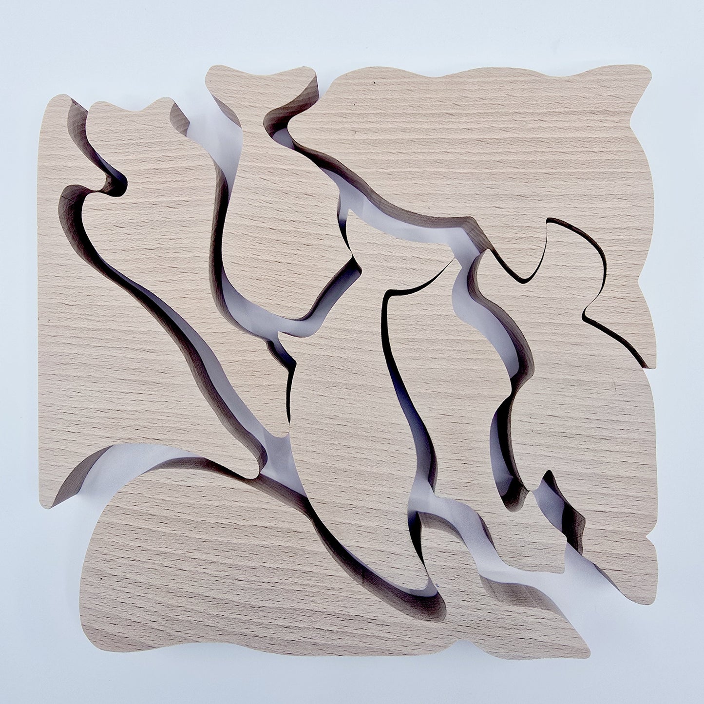 Puzzle/casse-tête en bois - Les animaux marins de JURA France