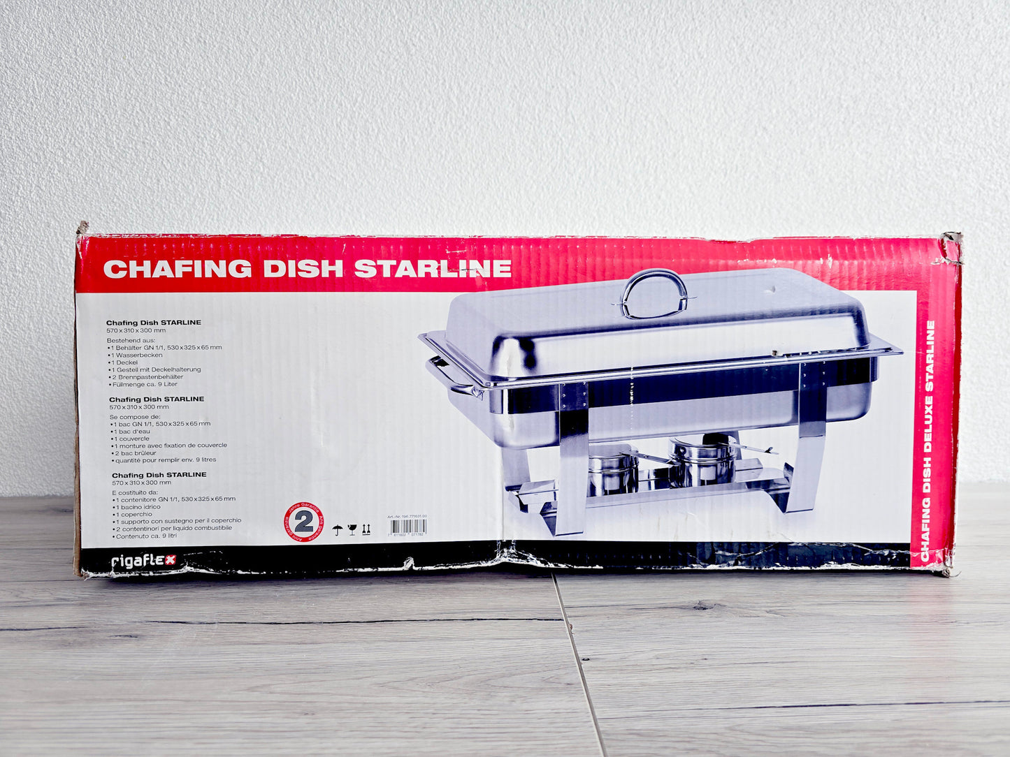 Chauffe-plat professionnel en inox