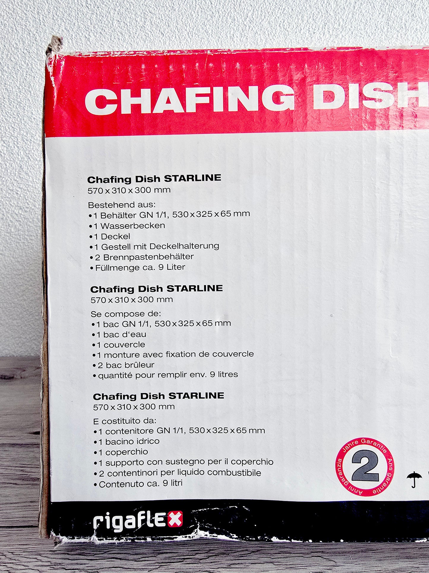 Chauffe-plat professionnel en inox