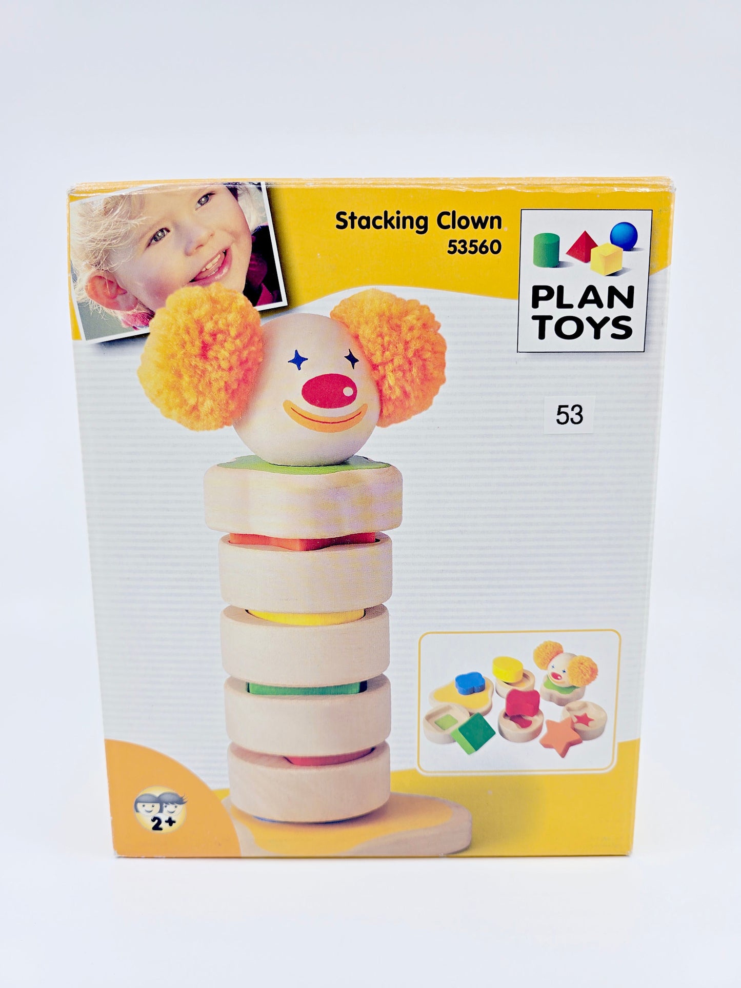 Clown à empiler en bois