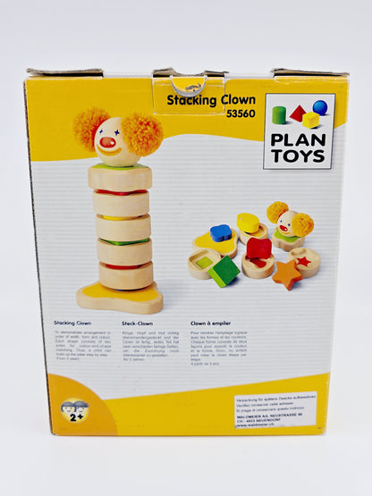 Clown à empiler en bois