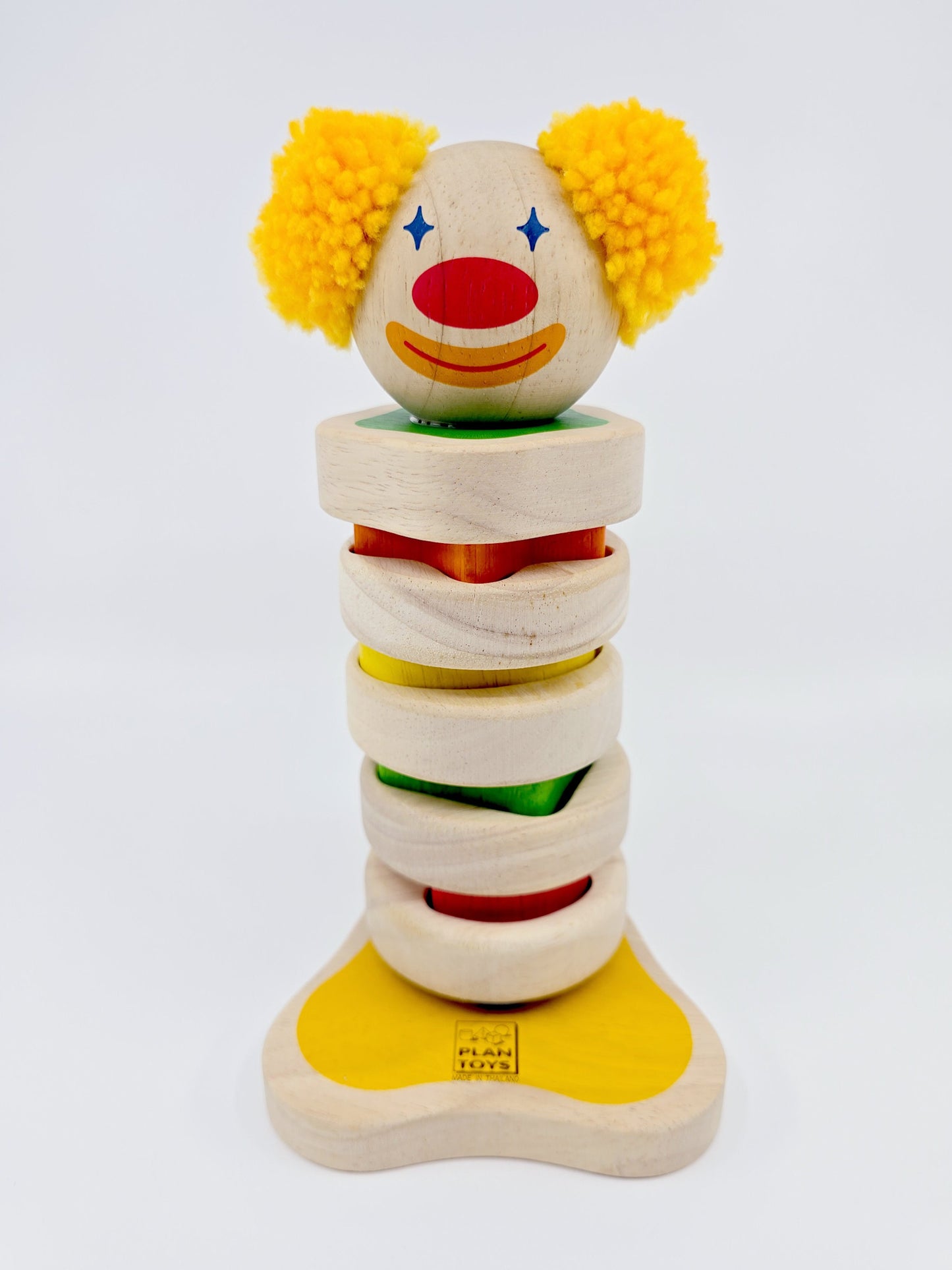 Clown à empiler en bois