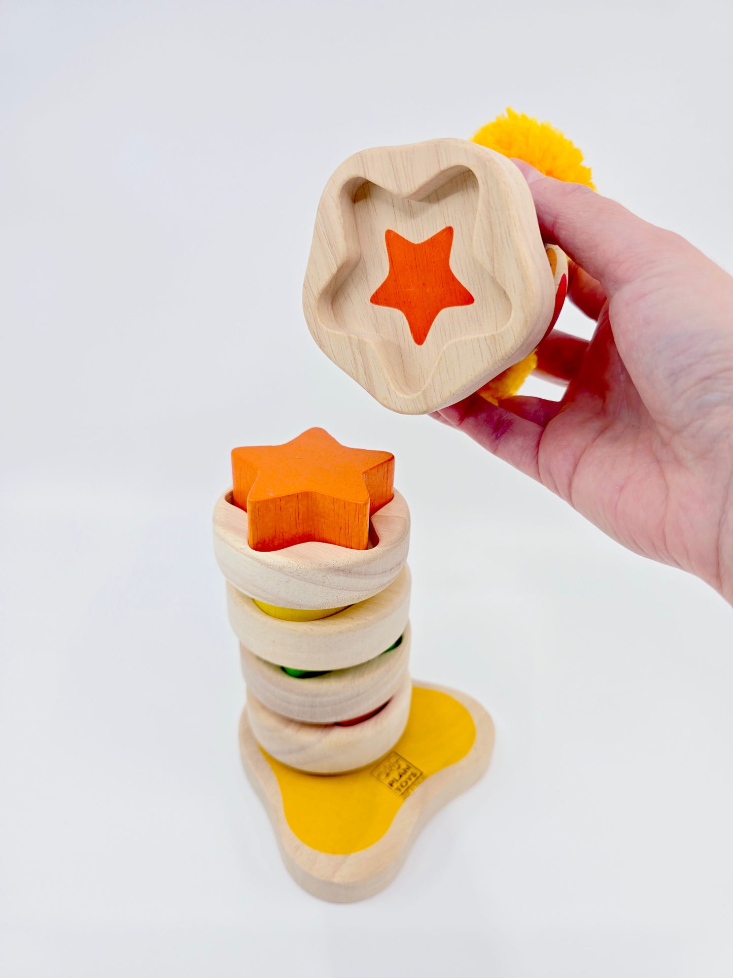Clown à empiler en bois