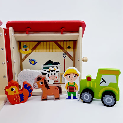 Ferme pliable en bois