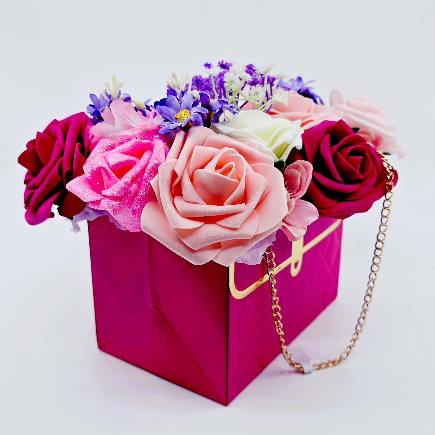 Boîte‑sac fleuri – Roselia