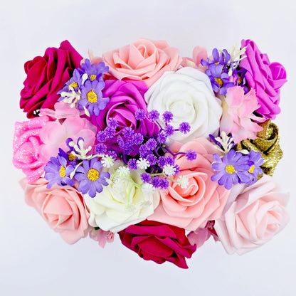 Boîte‑sac fleuri – Roselia