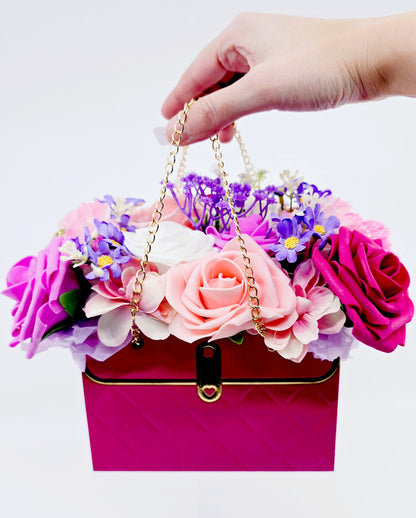 Boîte‑sac fleuri – Roselia