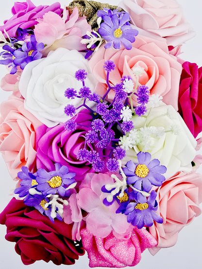 Boîte‑sac fleuri – Roselia