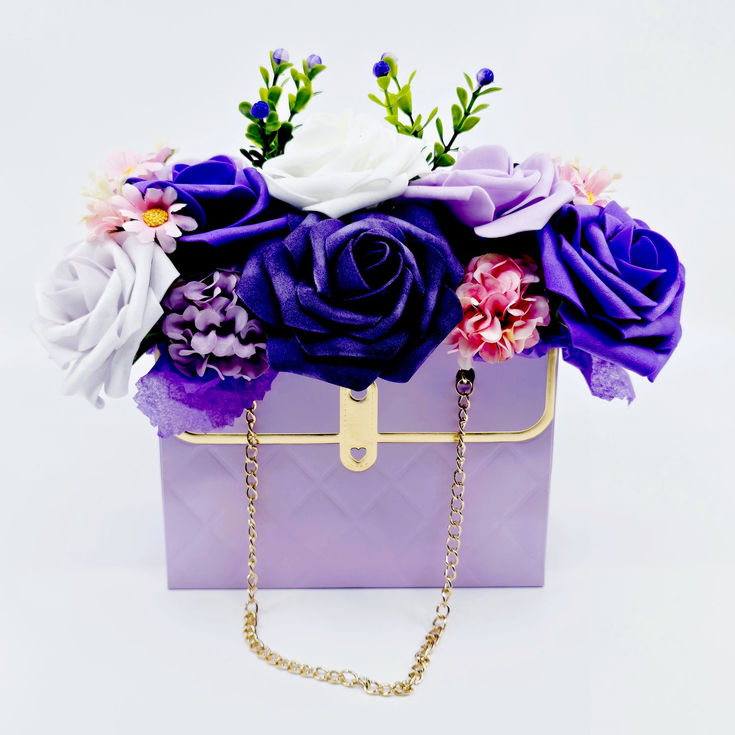 Boîte‑sac fleuri – Violetta
