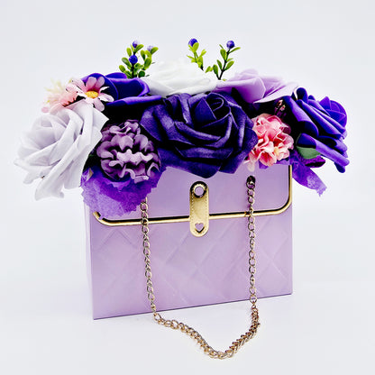 Boîte‑sac fleuri – Violetta