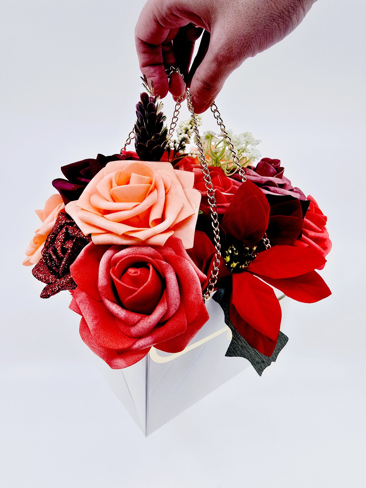 Boîte‑sac fleuri – Lysolia