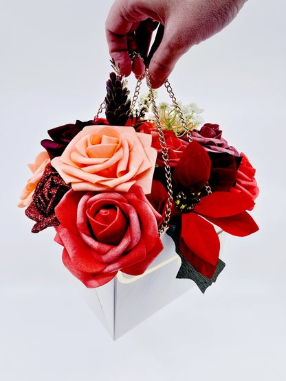 Boîte‑sac fleuri – Lysolia