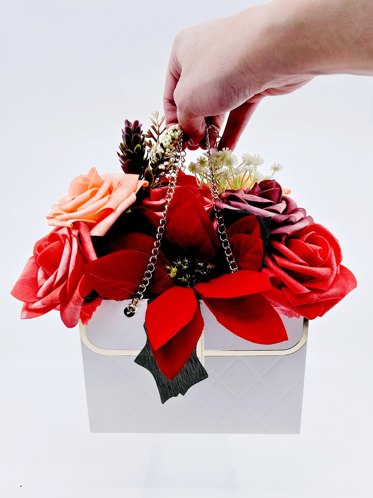 Boîte‑sac fleuri – Lysolia