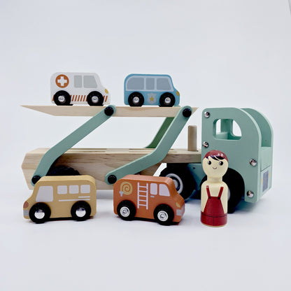Camion transporteur en bois
