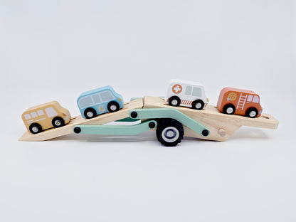 Camion transporteur en bois