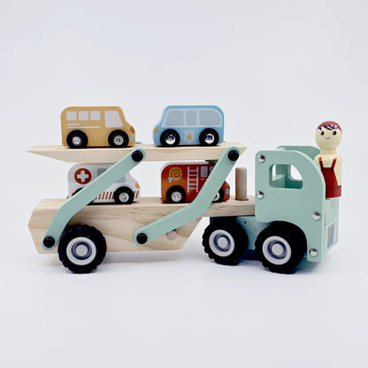 Camion transporteur en bois