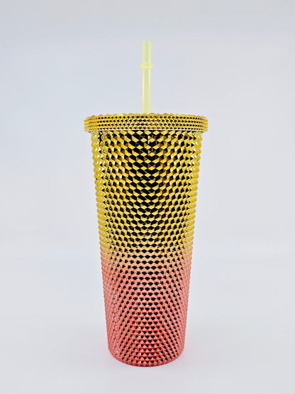 Gobelet réutilisable avec paille - Sunset (650 ml)