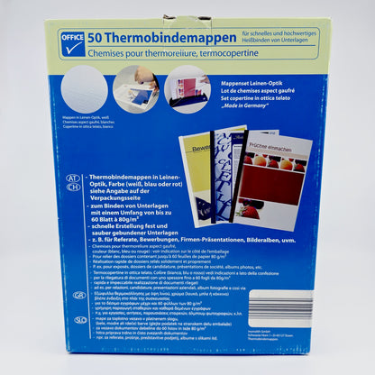 Chemises pour thermoreliure bleues 3 mm (46 pièces)