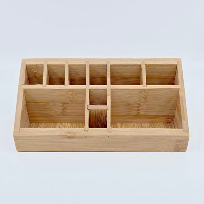 Organisateur de bureau en bambou
