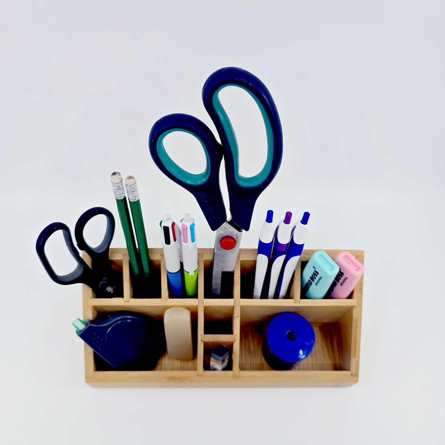Organisateur de bureau en bambou