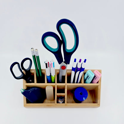 Organisateur de bureau en bambou