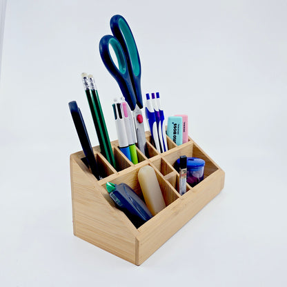 Organisateur de bureau en bambou