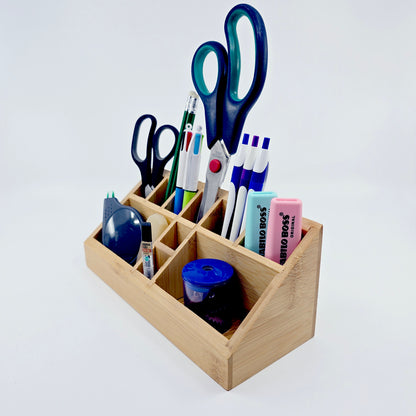 Organisateur de bureau en bambou