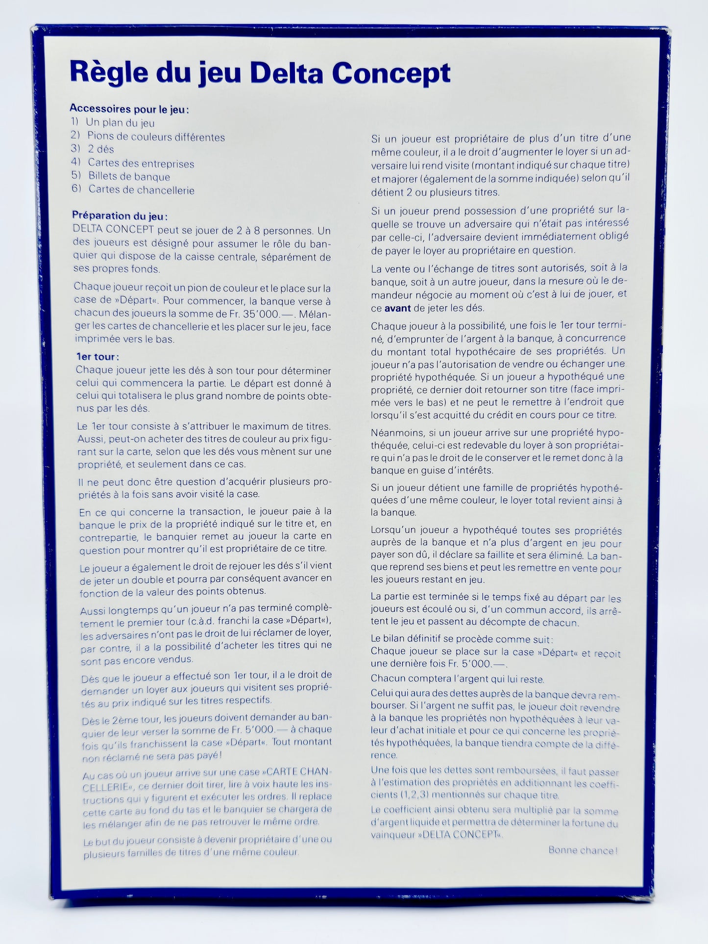 Télégram – Jeu de société Delta Concept · Neuchâtel